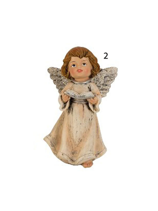 Angel, resin, beige, 7x13 cm.