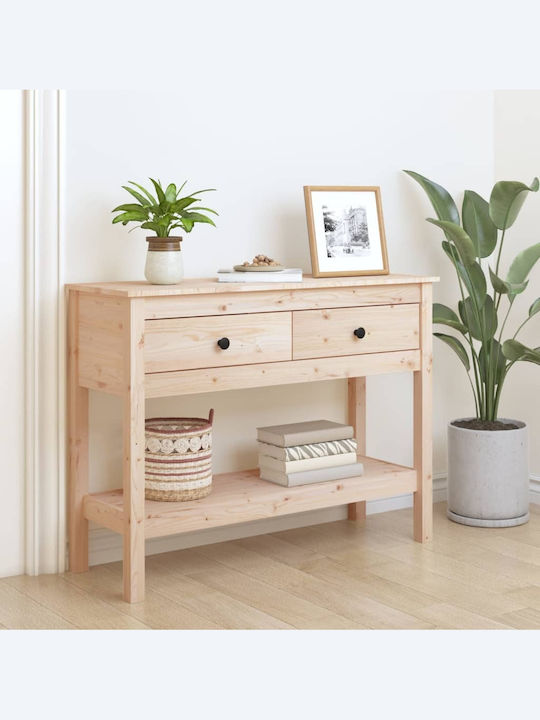 Solid Wood Console Table L100xW35xH75cm