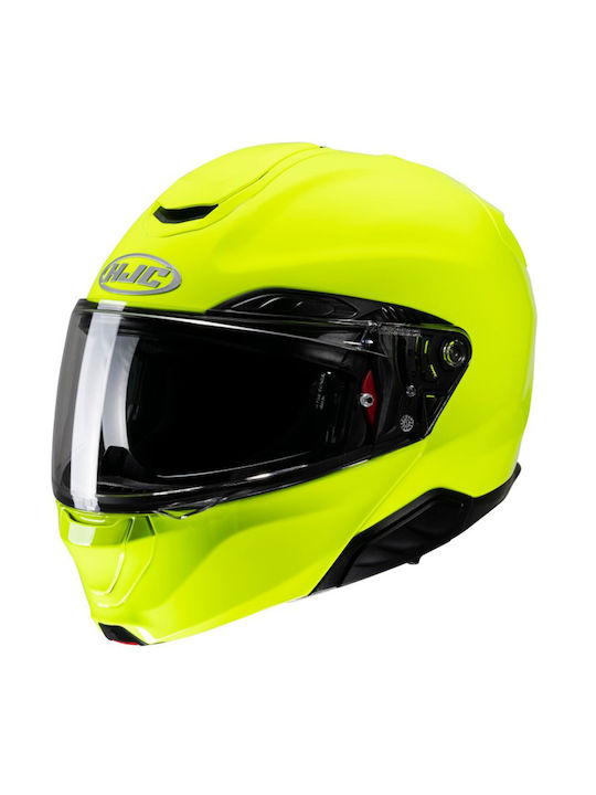 HJC Rpha 91 Fluorescent Green Motorradhelm Aufk...