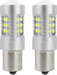 AMiO Lampen Auto BA15S / P21W Canbus LED 12-24V 2Stück