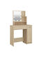 Wooden Makeup Dressing Table with Mirror 86.5x35x136cm