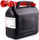 AMiO Fuel Can Double Position Plastic with Extension Tube 5l Black