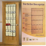 Fabric Hanging Storage Case for Shoes in Beige Color 45x128cm 1pcs