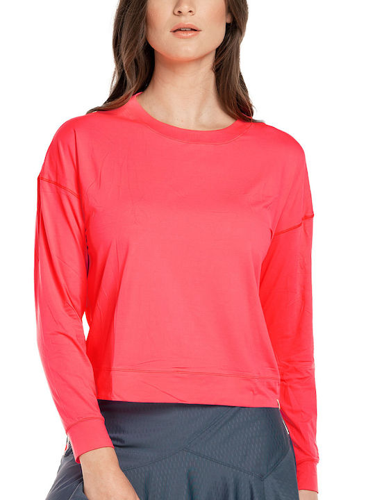 Lucky in Love Hype Women's Long Sleeve Coral Crush