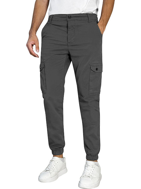3Guys Warren Trousers Cargo Elastic Gray