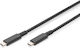Digitus USB 4 Video Cable USB-C male - USB-C 100W PD Μαύρο 0.8m AK-300343-008-S