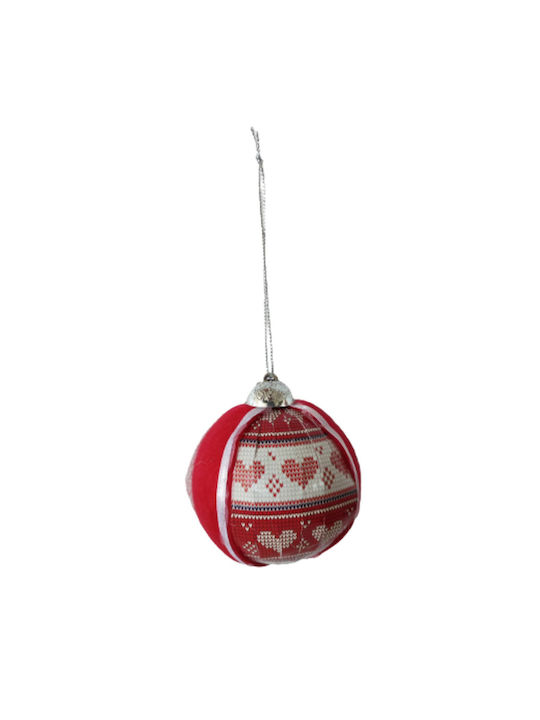 Christmas Balls - Heart 7cm / red