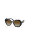 Prada Women's Sunglasses with Black Plastic Frame and Brown Gradient Lens PR16WS 19D6E1