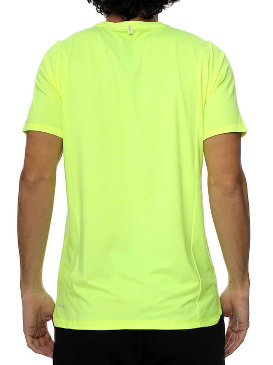 Puma Cloudspun Αθλητικό Ανδρικό T-shirt Κίτρινο με Στάμπα