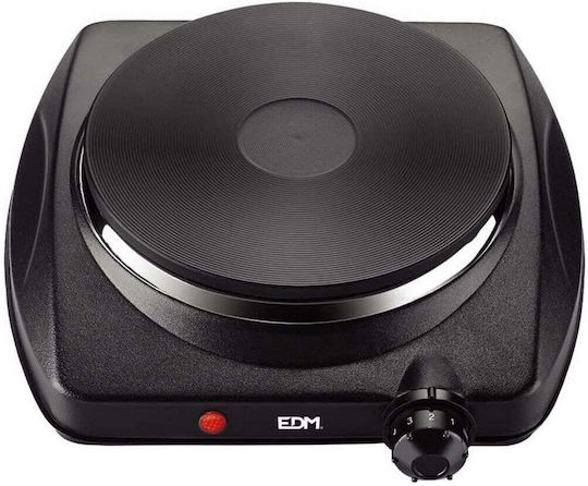 EDM Grupo Enamel Countertop Single Burner Black