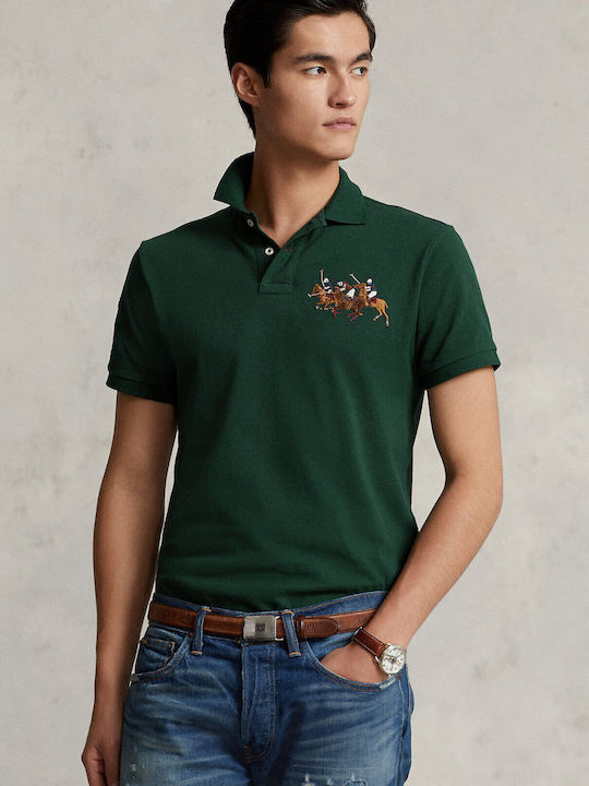 Ralph Lauren Ανδρικό T-shirt Κοντομάνικο Polo Πράσινο