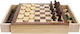 Chess Wood with Pawns 32x32cm