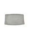 Marhome Platou Decorativ Dreptunghiulară Din argint Argintiu 1buc 40x24x5buc