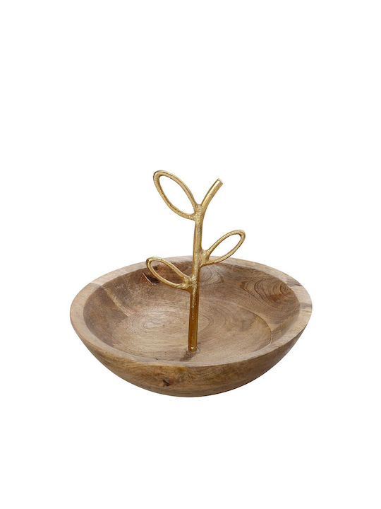 Espiel Wooden Decorative Bowl 25x25x21cm