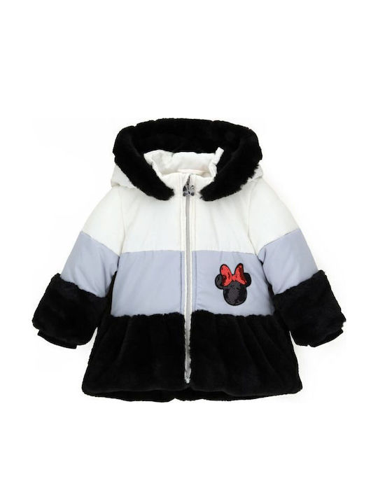 Kids' Parka Short with Hood White