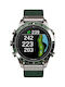 Garmin Ψηφιακό Ρολόι Χρονογράφος Μπαταρίας με Δερμάτινο Λουράκι σε Πράσινο χρώμα GA-010-02648-21