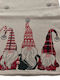Liolios Home Christmas Decorative Pillow Santa 3 Square Beige 50x50cm with Stuffing