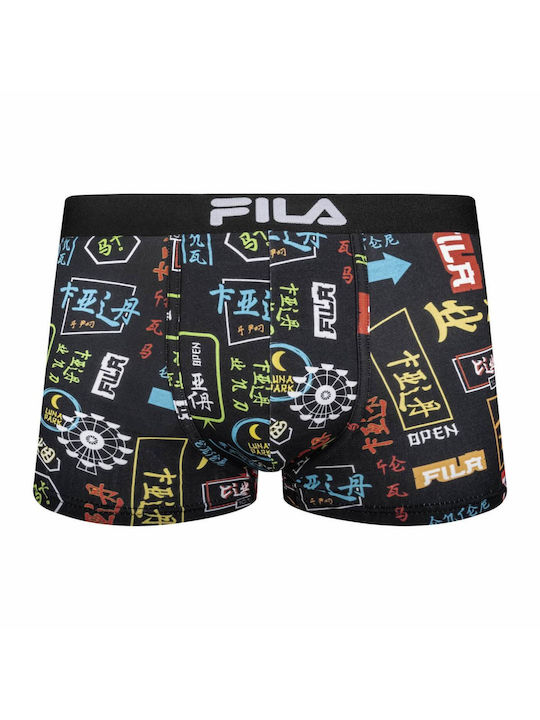 Men's Boxer Black with Patterns