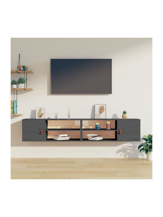 Wall-Mounted Living Room Cabinet Made of Solid ...