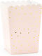PartyDeco Dots Popcorn-Box für Party 6Stück