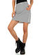 Redial White Denim Mini Skirt Checked White