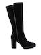 Xti Suede Women's Boots with Zipper Black