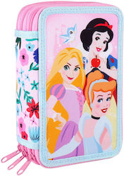 Disney Fabric Prefilled Pencil Case with 2 Compartments Multicolour