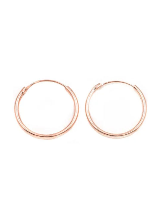 Silver 925 rose gold rings, 10mm