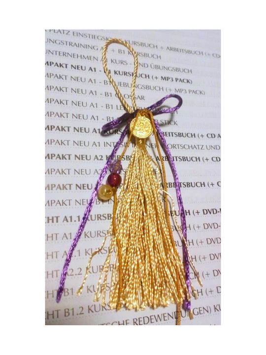 Handmade Hanging Lucky Charm Gold 12cm 1pcs