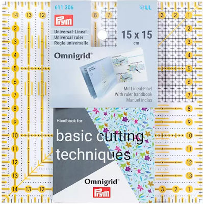 Prym Patchwork & Quilting Sewing Ruler 15x15cm