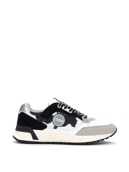 COLMAR SNEAKERS IN CASTOR UND NYLON - Weiß DALTONstipple/WHITEblack