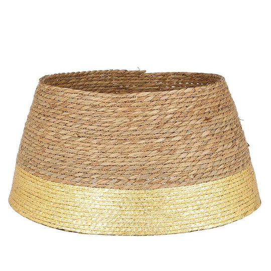 Christmas Tree Skirt Beige Straw H26xD50cm.