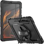 Tech-Protect Solid360 Flip Cover Plastic Rezistentă Negru (Galaxy Tab S7+) 4650165