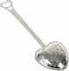 Heart Tea Filter Κουτάλι with Handle of Stainless Steel 1pcs