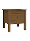 Bedside Tables of Solid Wood 2pcs Μελί 40x40x39cm