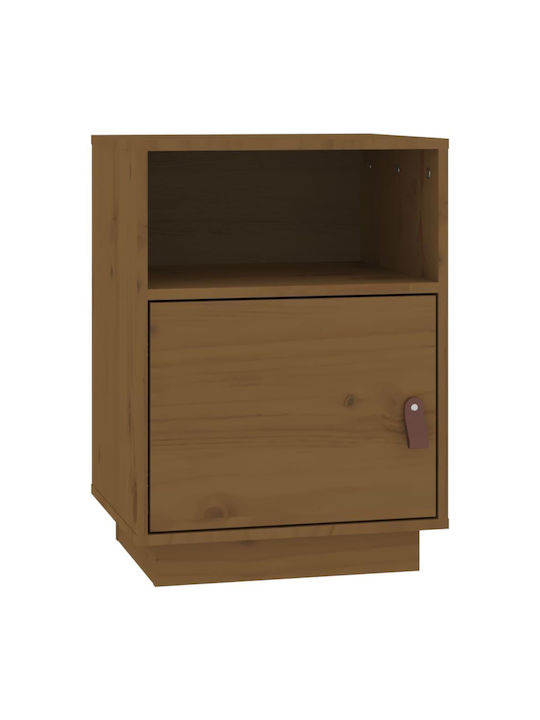 Bedside Tables of Solid Wood 2pcs Μελί 40x34x55cm