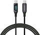 Savio USB 2.0 Cable USB-C Male - USB-C 100W Black 1m