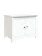Rectangular Solid Wood Side Table White L71xW49xH55cm