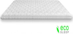 Eco Sleep Double Foam Mattress Topper Waterfoam with Aloe Vera & Removable Cover 150x200x5cm