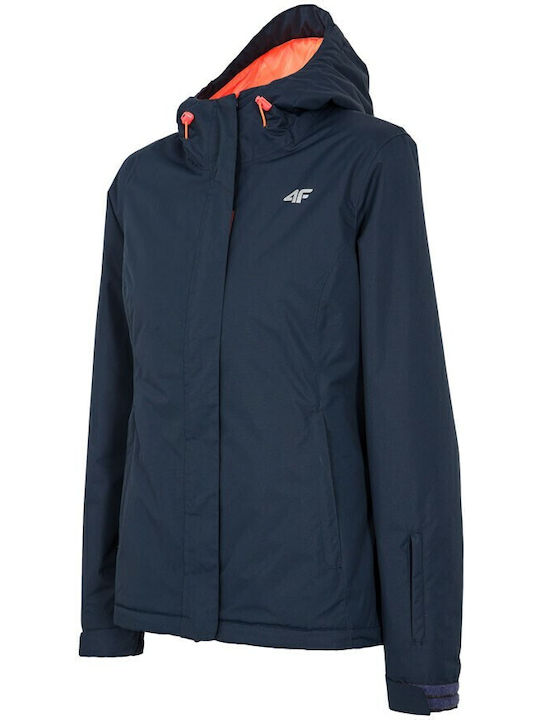 4F Frauen Jacke aus für Ski & Snowboard Navy Dark
