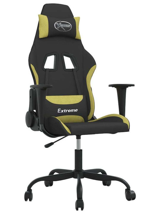 vidaXL 345475 Scaun Gaming Negru / Verde Deschis