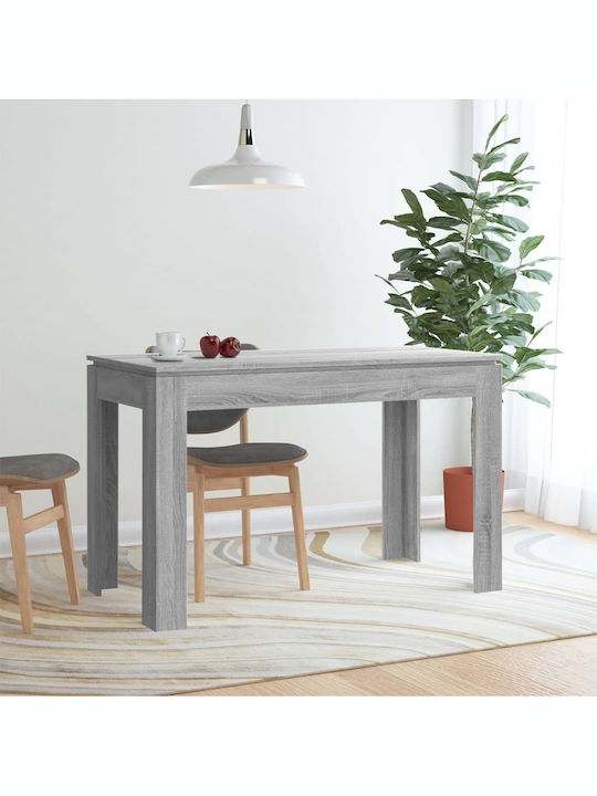 Τραπέζι Τραπεζαρίας Ξύλινο Γκρι 120x60x76εκ.
