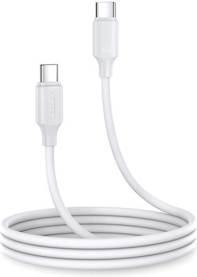 Joyroom S-CC060A9 USB 2.0 Cable USB-C male - USB-C male Λευκό 1m