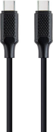 Gembird USB 2.0 Cable USB-C male - USB-C 100W PD Μαύρο 1.5m CC-USB2-CMCM100-1.5M