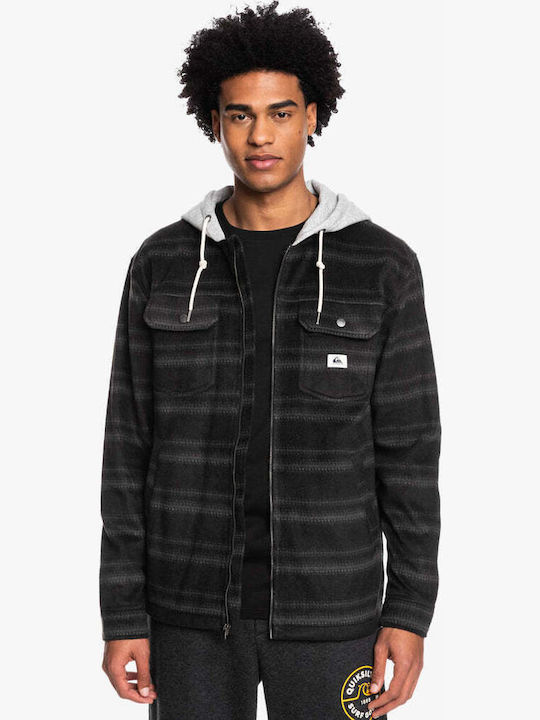 Super Swell Μακρυμάνικo Overshirt Καρό Μαύρο