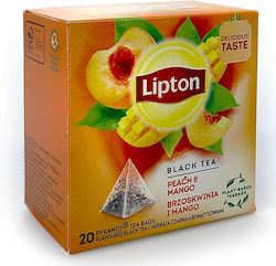 Lipton Μαύρο Τσάι 20 Φακελάκια με Άρωμα Ροδάκιν...