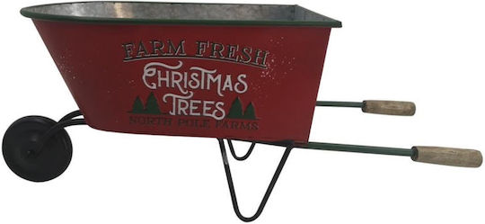 Artekko Weihnachtliche Metallisch Figur Höhe 69.5cm Metall-Wagen