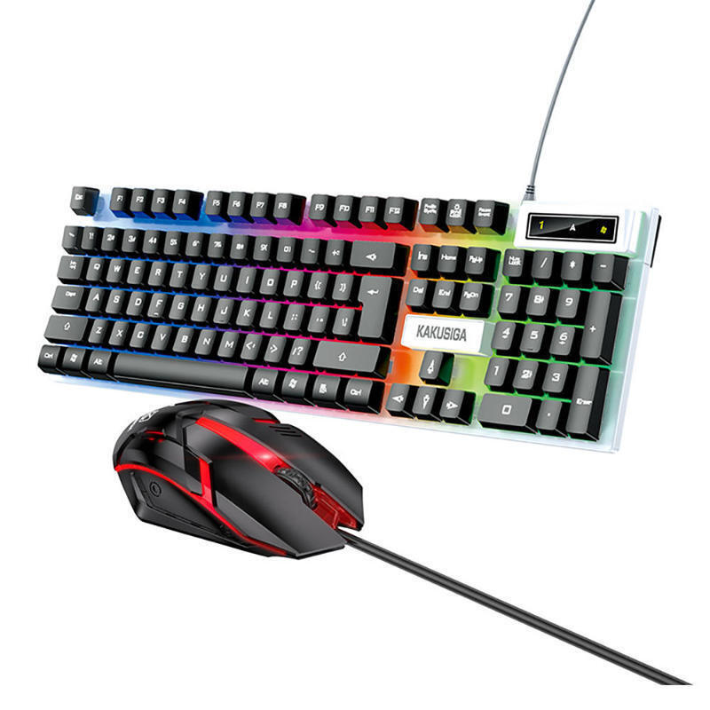 Kakusiga KSC734 Gaming Πληκτρολόγιο με RGB φωτισμό (Αγγλικό US