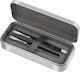 Parker Vector XL CT Pen Set Rollerball with Quill (in Metallic Cassette) Black in a case