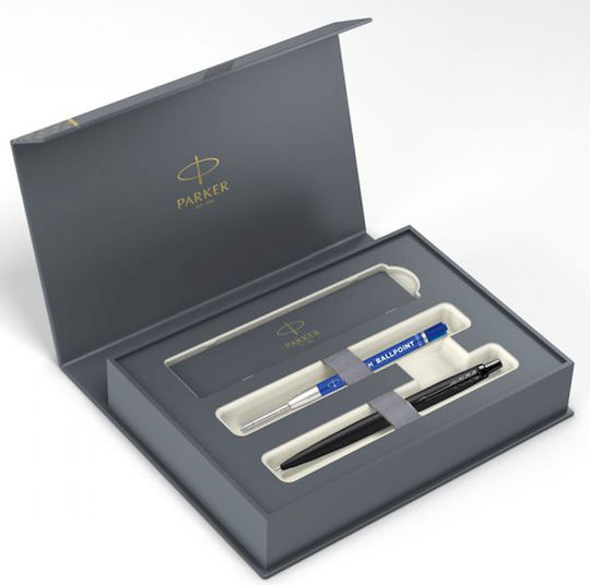 Parker Parker Jotter XL Monochrome Black CT Ballpoint + Eco Refill Pen Set Ballpoint Black in a case (in a paper cassette)
